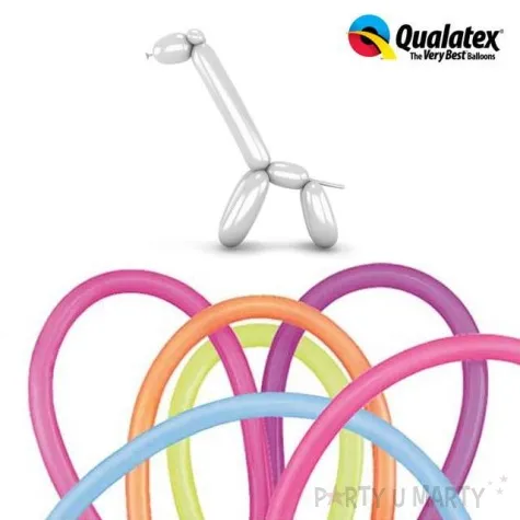 balony modeliny qualatex 260 mix neon 100 szt
