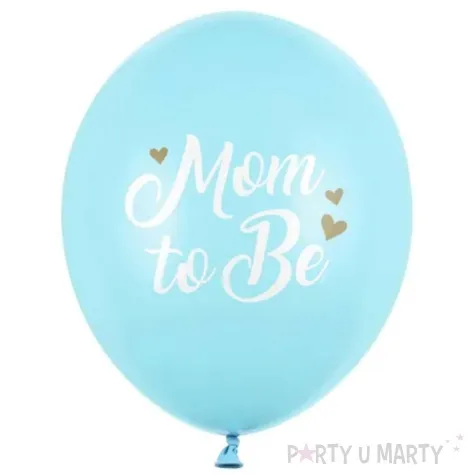 balony mom to be blekitny partydeco 12 50 szt