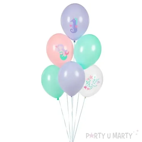 balony morski swiat partydeco 12 6 szt