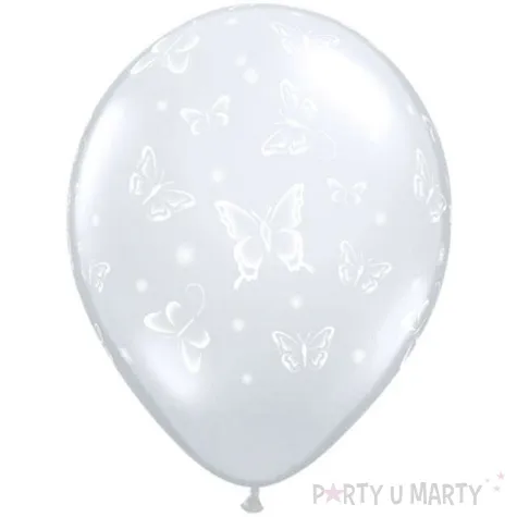 balony motylki transparentne qualatex 5 100 szt