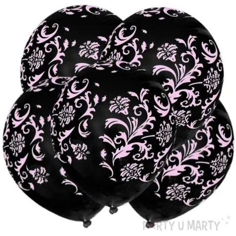 balony mozaika pastel black 12 5 szt