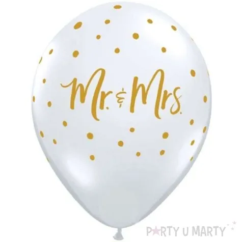 balony mr and mrs transparentne qualatex 11 25 szt