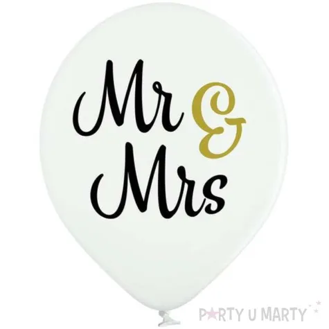 balony mr i mrs pastel bialy belbal 12 6 szt