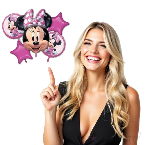 balony myszka minnie amscan zestaw