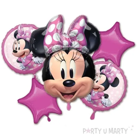 balony myszka minnie amscan zestaw