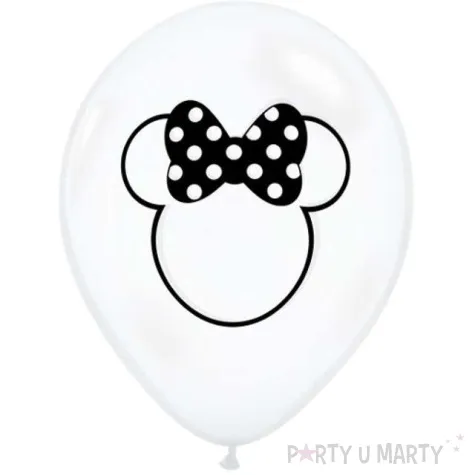 balony myszka minnie transparentne qualatex 11 25 szt