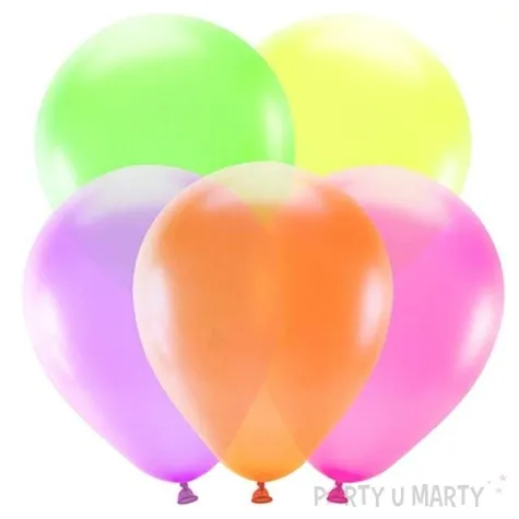 balony neonowe mix partydeco 10 5 szt