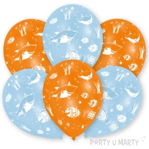 balony ocean buddies mix amscan 11 6 szt