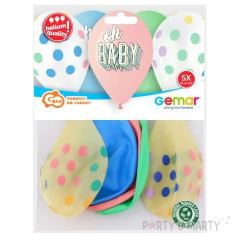 balony oh baby 13 gemar 5 szt
