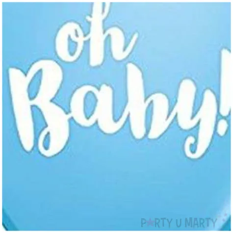 balony oh baby niebieskie qualatex 11 25 szt