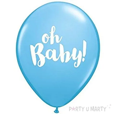 balony oh baby niebieskie qualatex 11 25 szt