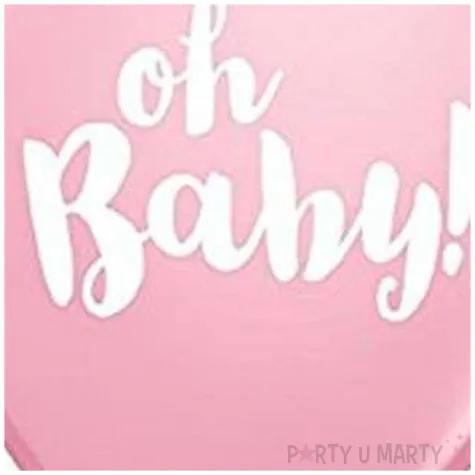 balony oh baby rozowe qualatex 11 25 szt