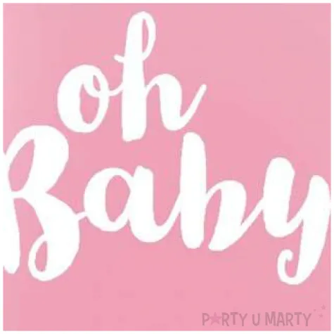 balony oh baby rozowy qualatex 36 2 szt