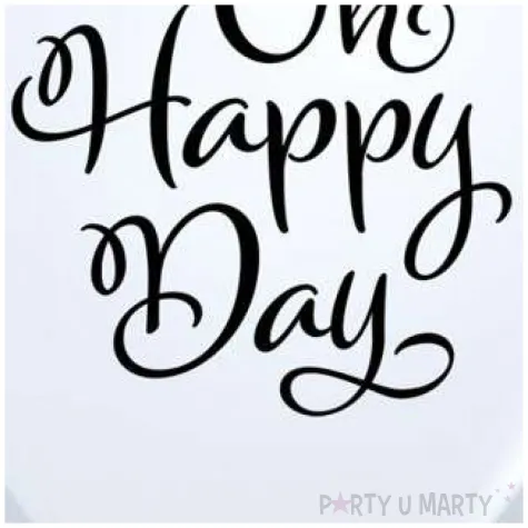 balony oh happy day bialy qualatex 11 25 szt