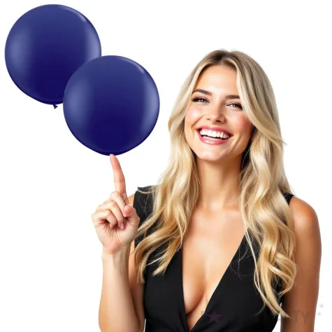 balony okragle fioletowe ciemne qualatex 36 2 szt