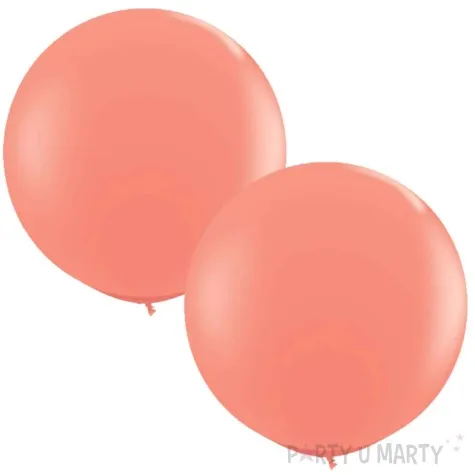 balony okragle koralowe qualatex 36 2 szt