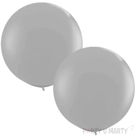 balony okragle szare qualatex 36 2 szt