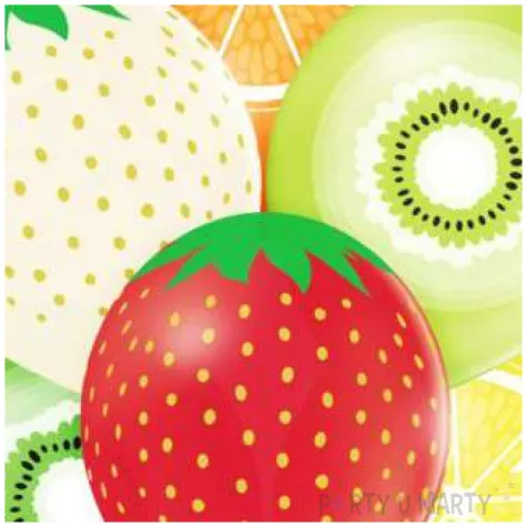 balony owoce mix belbal 12 6 szt