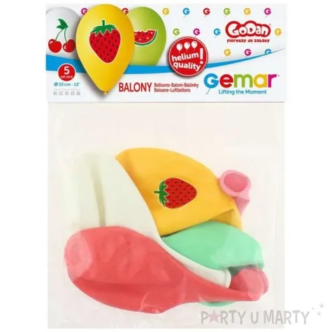 balony owoce mix gemar 13 5 szt