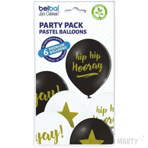 balony party pack pastel mix belbal 12 6 szt