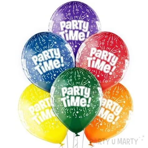 balony party time pastel mix belbal 12 6 szt