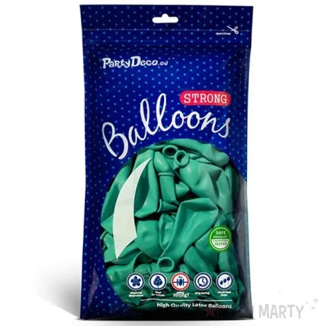 balony pastel akwamaryna 9 strong 100 szt
