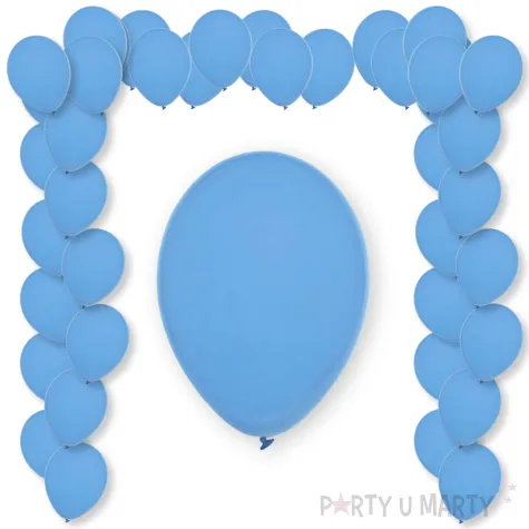 balony pastel baby blue decomex blekitny 11 100 szt