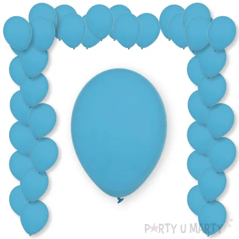 balony pastel baby blue decomex niebieski 11 100 szt