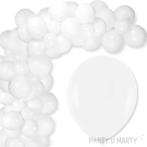 balony pastel bialy partypal 5 100 szt