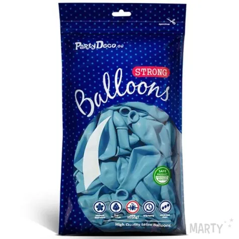 balony pastel blekitne 10 strong 20 szt