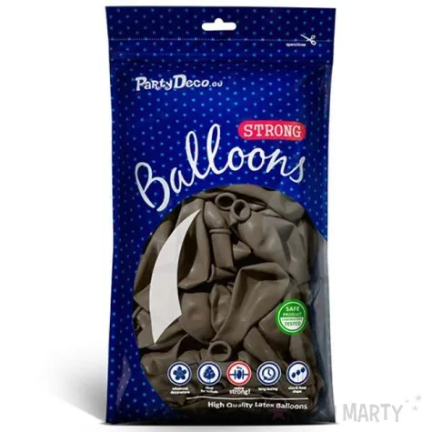 balony pastel brazowe jasne 10 strong 50 szt