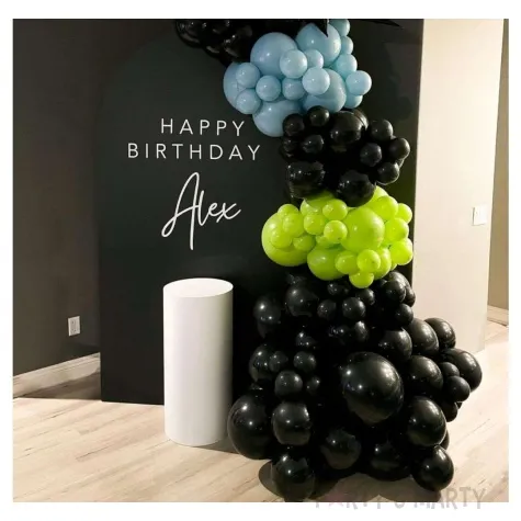 balony pastel czarne 10 strong 50 szt