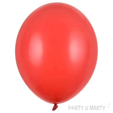 balony pastel czerwone strong 9 100 szt