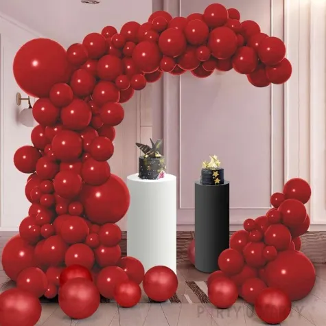 balony pastel czerwony ciemny gemar 10 500 szt