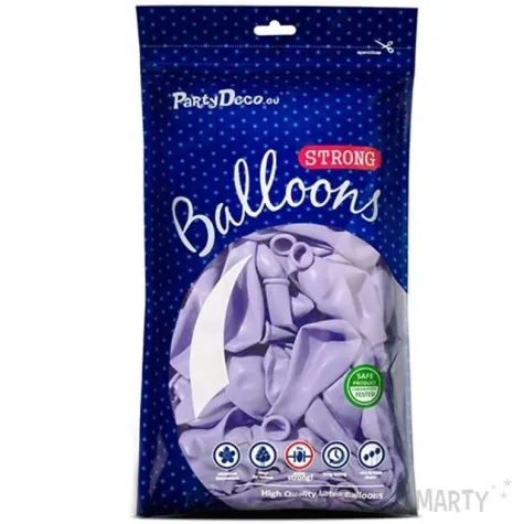 balony pastel fioletowe jasne strong 9 100 szt