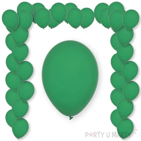 balony pastel forest green decomex zielony 9 100 szt