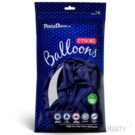 balony pastel granatowe 10 strong 10 szt
