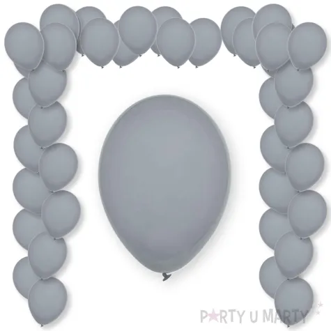 balony pastel gray decomex szary 11 100 szt