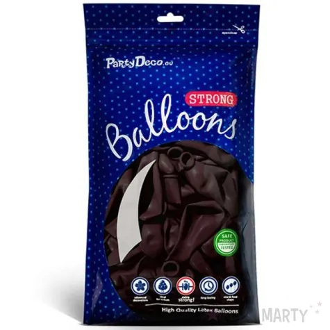 balony pastel kasztanowy 10 strong 100 szt