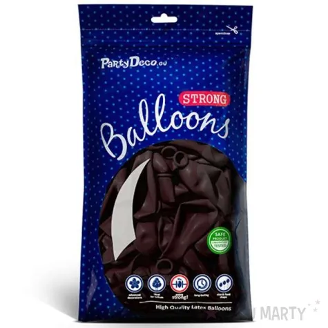 balony pastel kasztanowy 9 strong 10 szt