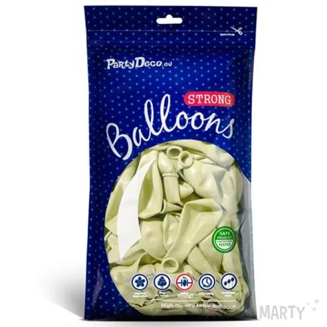 balony pastel kremowe 9 strong 100 szt