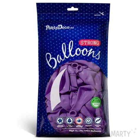 balony pastel lawendowe 10 strong 20 szt