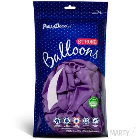 balony pastel lawendowe 9 strong 10 szt