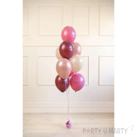 balony pastel metalik mix rozowy partydeco 12 10 szt