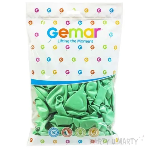 balony pastel mietowe gemar 12 100 szt