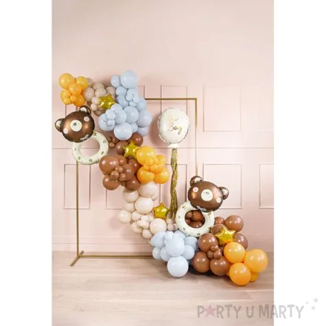 balony pastel mocca strong 9 100 szt
