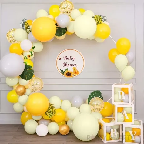 balony pastel musztardowy gemar 19 25 szt