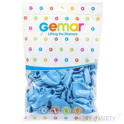 balony pastel niebieski jasny gemar 12 100 szt