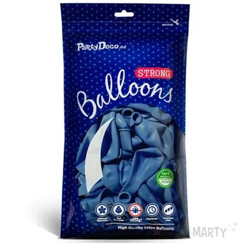 balony pastel niebieskie 10 strong 20 szt