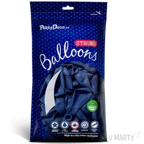 balony pastel niebieskie ciemne 9 strong 20 szt